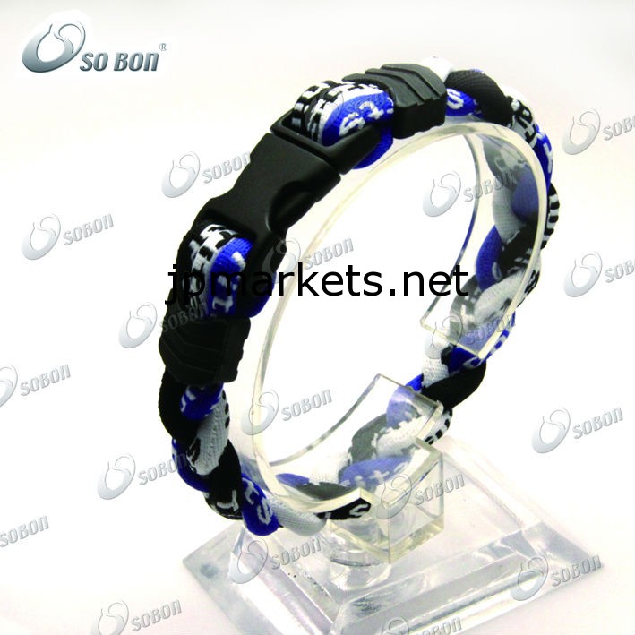 braided rope negative ion bracelet sports wristband問屋・仕入れ・卸・卸売り