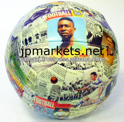 プレーヤー絵プリントサッカーボール/サッカー問屋・仕入れ・卸・卸売り