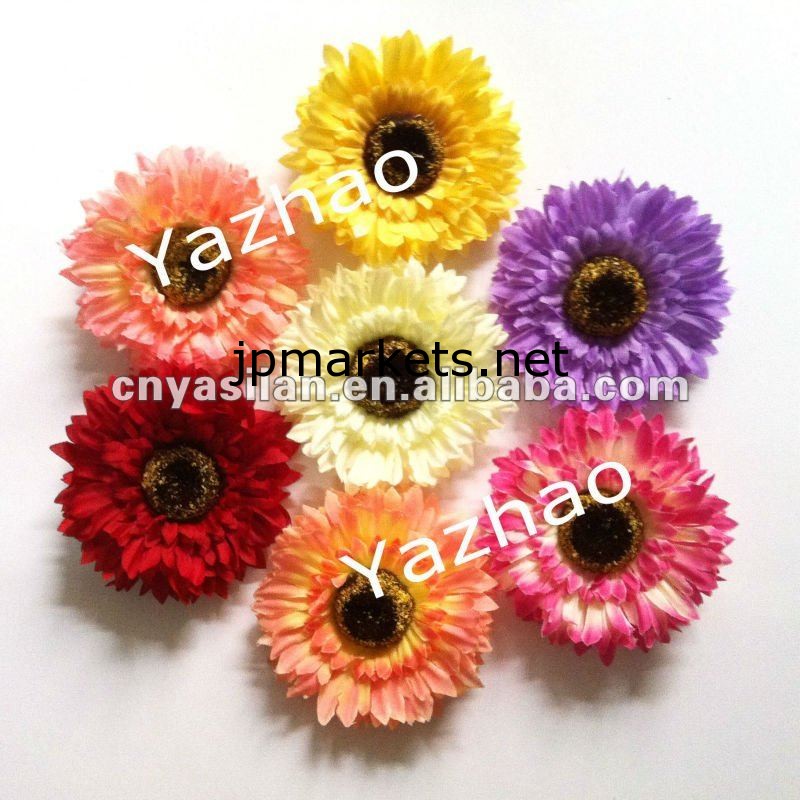 ミニフリル2.5'' ガーバーデイジーの花、 ヘアアクセサリー、 在庫でyl02481問屋・仕入れ・卸・卸売り
