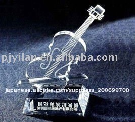 基盤が付いている優雅な水晶バイオリン問屋・仕入れ・卸・卸売り