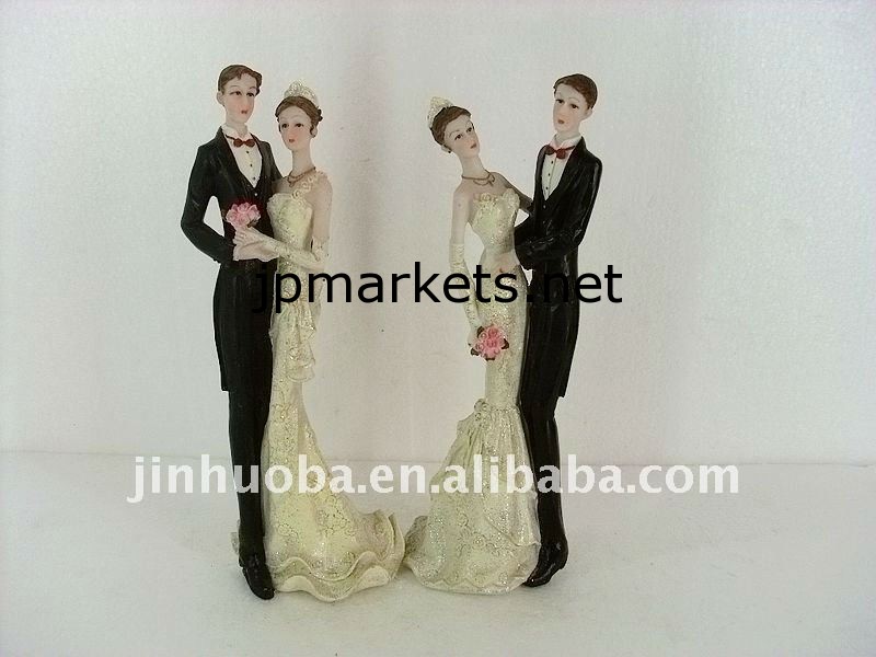 2012年の樹脂の新郎新婦の置物の結婚祝い問屋・仕入れ・卸・卸売り