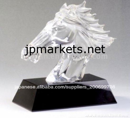 新しいファッション2013クラシック馬の頭のパターン家の装飾ガラスクリスタル馬ヘッド問屋・仕入れ・卸・卸売り