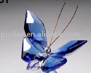エレガントな青色のブルークリスタルガラス水晶蝶飾り除草パーティーのための結婚式のお土産問屋・仕入れ・卸・卸売り