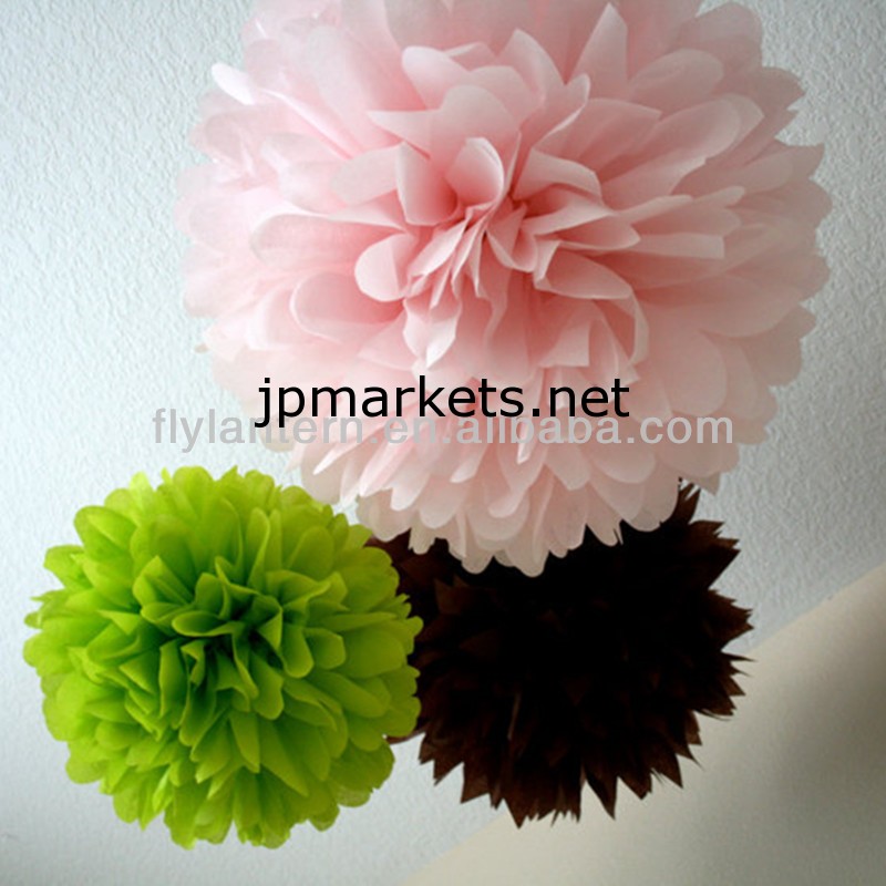 2014年熱い販売の結婚式の装飾pompoms結婚式のための卸売問屋・仕入れ・卸・卸売り