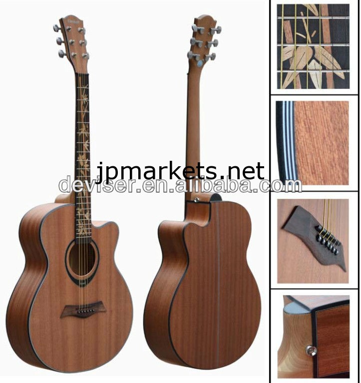 インレイ40'' ラタン高品質エレキギターアコースティックギター問屋・仕入れ・卸・卸売り