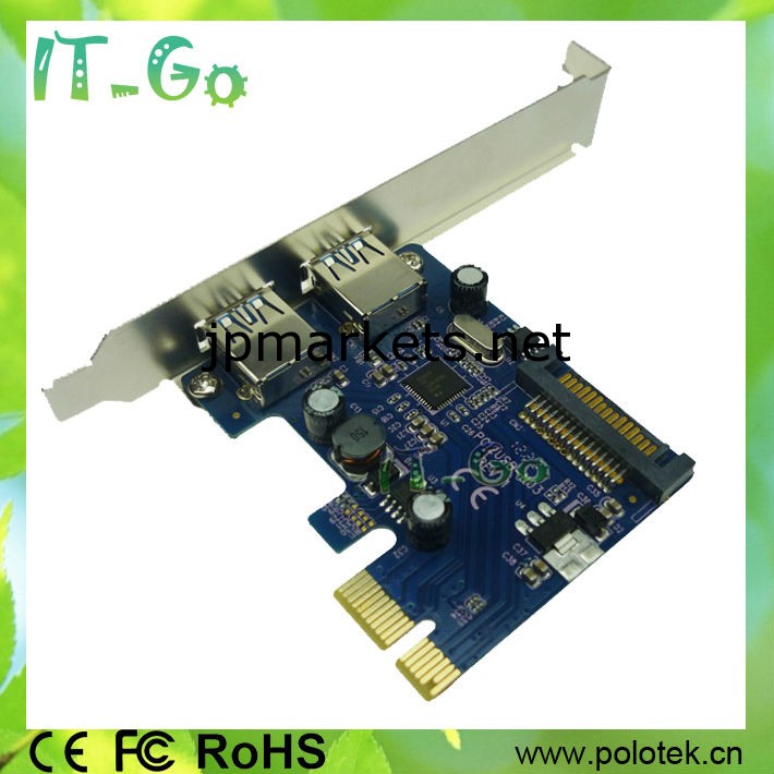 USB3.0ポート増設PCI Expressボード 2 ポートPCI Express USB 3.0 カード アダプタ NEC720202 チップ問屋・仕入れ・卸・卸売り