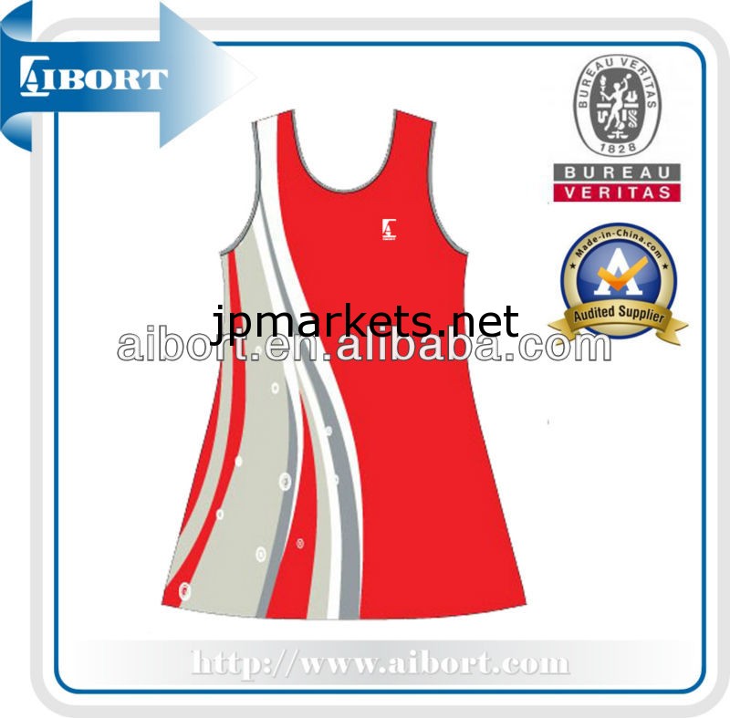 Subnt- 566テニスのドレススカート女性の赤2013ネットボール問屋・仕入れ・卸・卸売り