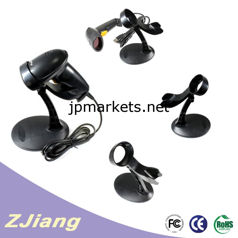 Zjiang- 7300200time/sec黒usb自動レーザースーパーマーケットのバーコードスキャナ問屋・仕入れ・卸・卸売り