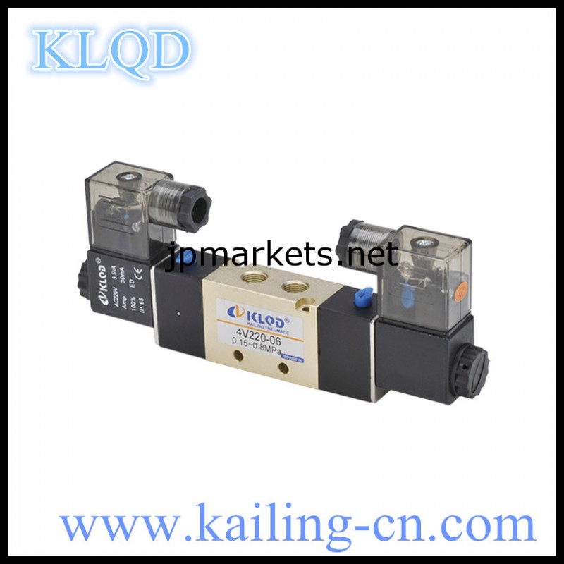 Klqd4v220- 06空気圧制御バルブ/逆電磁弁/ダブルヘッドコイルの電磁弁/ac220v、 ac110v、 dc24v、 dc12v問屋・仕入れ・卸・卸売り