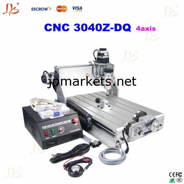 Cncルータ3040z-dq4軸( 回転軸)、 cncフライス/掘削/カービングマシン、 cnc3040を持っていることも、 cnc6040。。。問屋・仕入れ・卸・卸売り