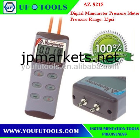 デジタル真空計圧力計az8215/15psi100kpaのマノメータの圧力計問屋・仕入れ・卸・卸売り