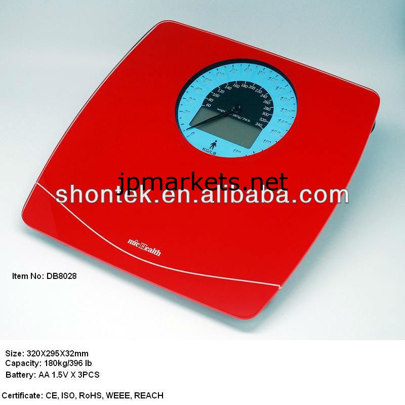 魅力的な赤いデジタルdb8028電子浴室スケール問屋・仕入れ・卸・卸売り