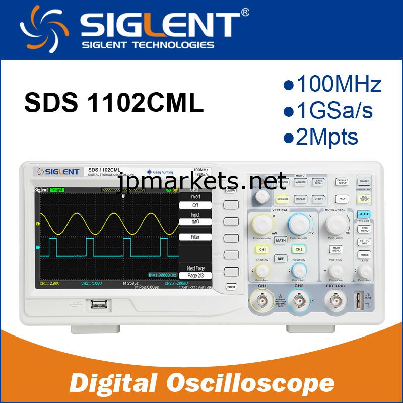 Siglentsds1102cml、 1gsa/s、 2mポイント、 デジタルオシロスコープ100mhzの問屋・仕入れ・卸・卸売り
