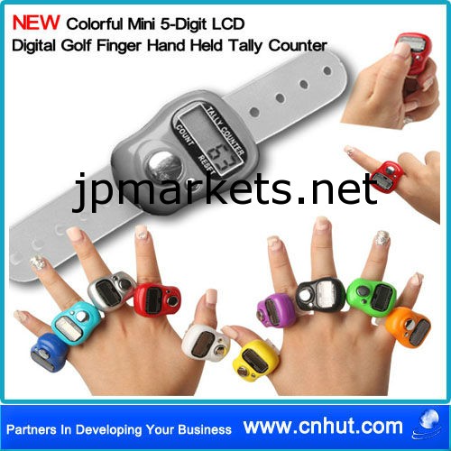 灰色の新しく多彩な小型5ディジットLCDデジタルのゴルフ指の手持ち型の検数のカウンター問屋・仕入れ・卸・卸売り