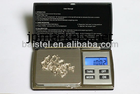 新しいデザイン付きデジタルポケットスケール500g/100g/200g/300g問屋・仕入れ・卸・卸売り