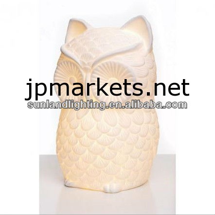 磁器フクロウランプ、 sl1568-1テーブルライト問屋・仕入れ・卸・卸売り