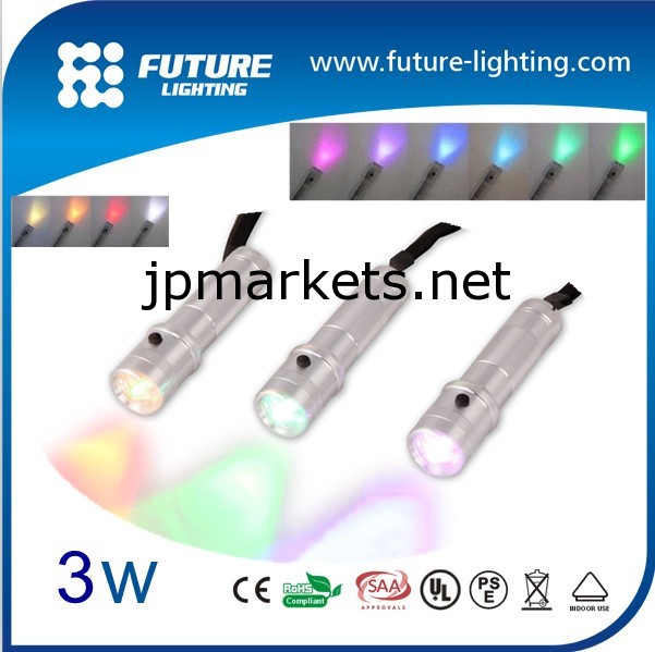 3年保証3ワットエジソン10色,バッテリ駆動のミニパーソナライズ懐中電灯のLED問屋・仕入れ・卸・卸売り