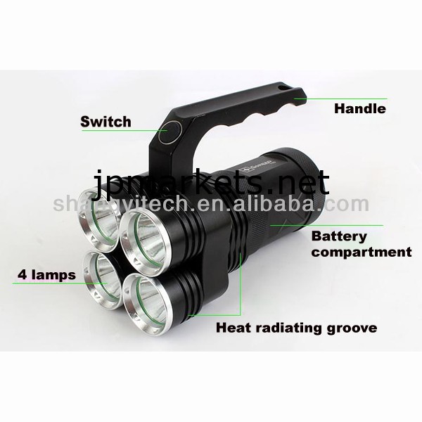 ledランプクリーt644800ハイパワーled懐中電灯ルーメン問屋・仕入れ・卸・卸売り
