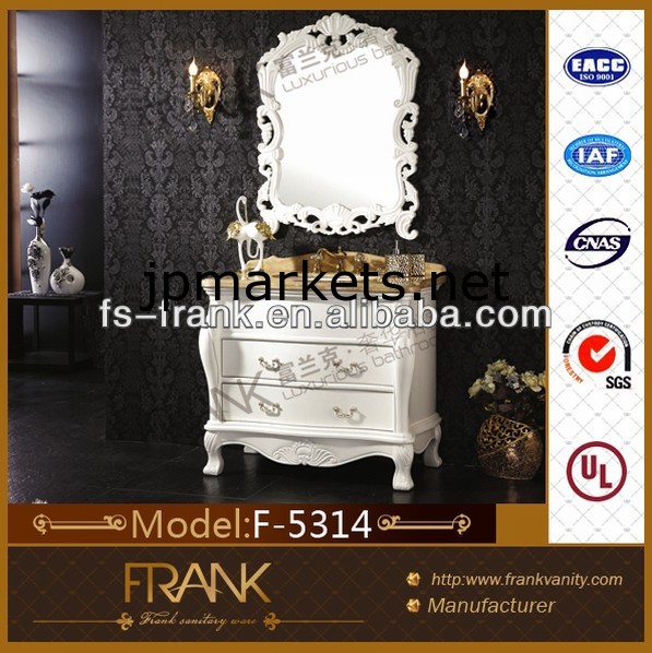 フランク39.4インチ純木の浴室の家具f-5314現代の洗面化粧台のキャビネット問屋・仕入れ・卸・卸売り