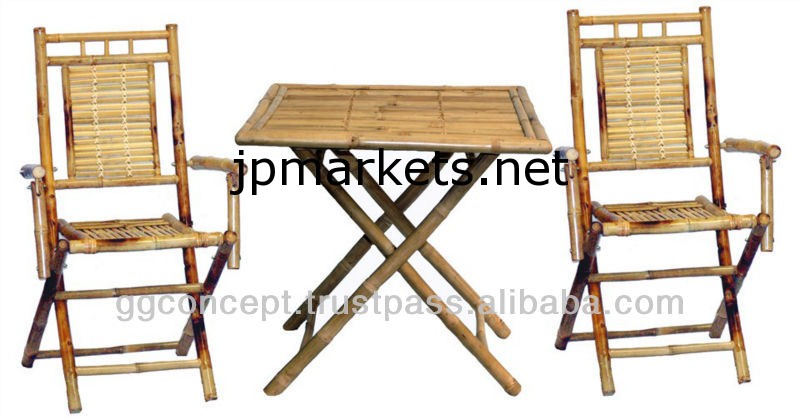 -bfs-13012- 卸売竹製の家具竹のダイニングテーブルセット問屋・仕入れ・卸・卸売り