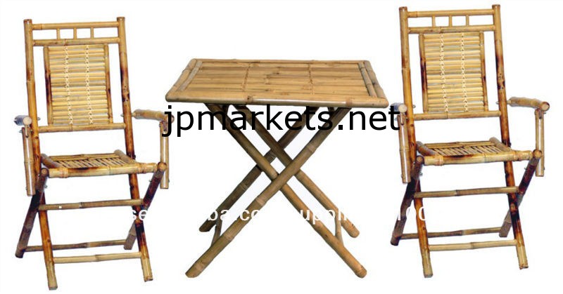 -bfs-13013- 卸売竹製の家具竹のダイニングテーブルセット問屋・仕入れ・卸・卸売り