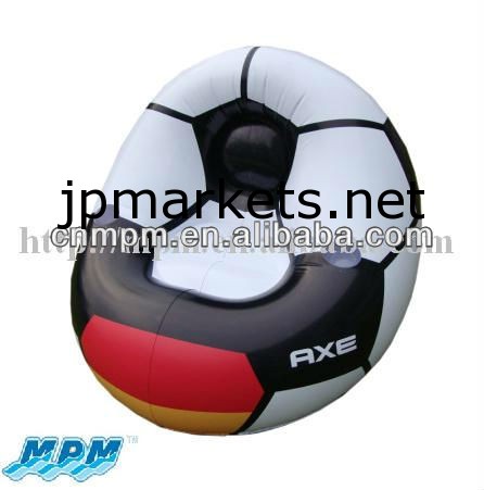 空気pvcスポーツボールのソファ、 インフレータブルレジャーチェア、 インフレータブルロゴの印刷footaball付きソファ問屋・仕入れ・卸・卸売り