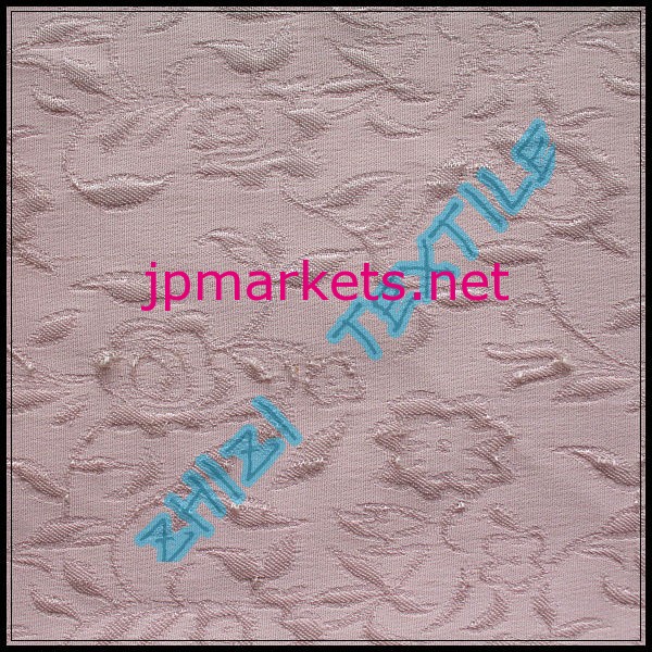 ポリエステル100％ピンクから杭州織物ジャカードカーテンの生地問屋・仕入れ・卸・卸売り