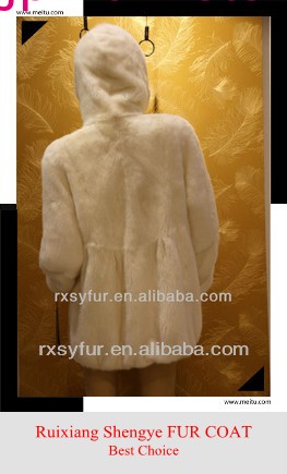 (rx- d13031) 2013女性ファッション袖が高級ミンクの毛皮のコート問屋・仕入れ・卸・卸売り