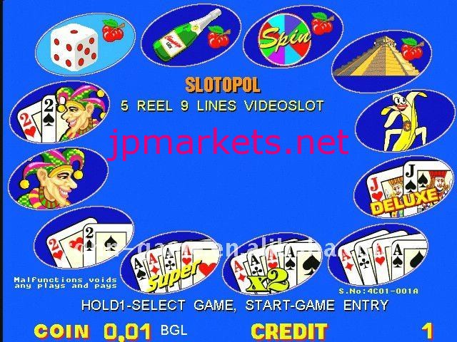 メガジャック12入りビデオスロットゲームの基板問屋・仕入れ・卸・卸売り