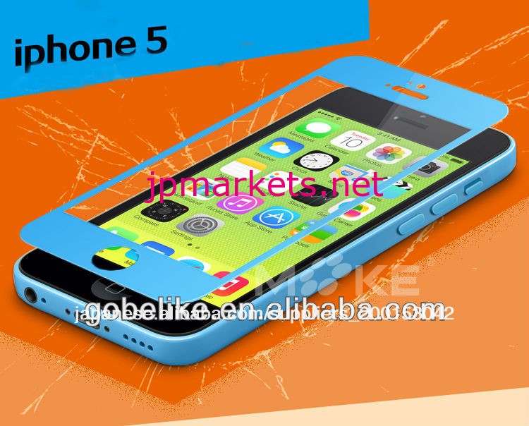 フレームカラー強化用ガラススクリーンプロテクターappleのiphone5問屋・仕入れ・卸・卸売り