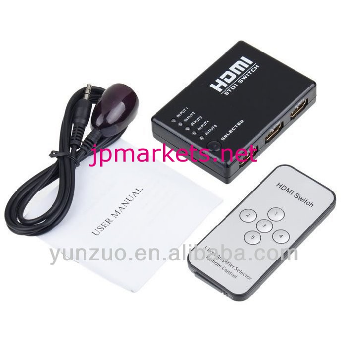 hdtvhdmi5x1赤外線リモートコントロールとスイッチ、 工場供給問屋・仕入れ・卸・卸売り