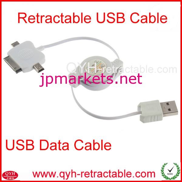 引き込み式のデータケーブル携帯電話用usb- 高速データのダウンロード問屋・仕入れ・卸・卸売り