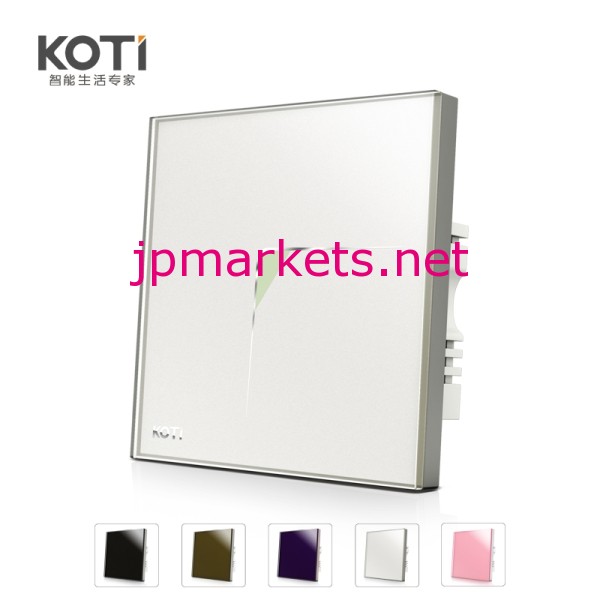koti英国標準、 短気クリスタルガラスパネル、 静電容量式タッチスクリーンのライトのスイッチ問屋・仕入れ・卸・卸売り