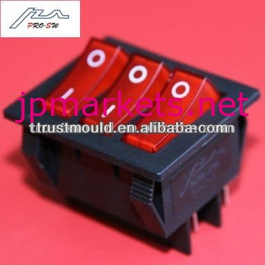 三つの- 極単- を投げるt85250v16a9ピン接続されている照明付きロッカースイッチ問屋・仕入れ・卸・卸売り