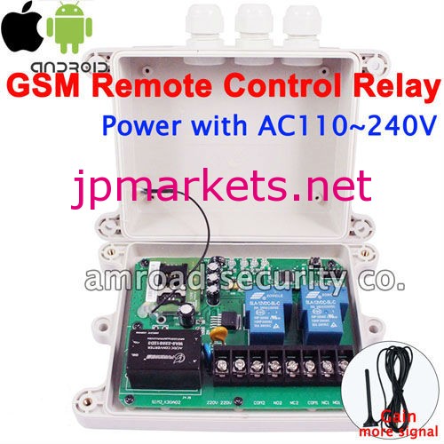 Gsmsmsac110~240v30アンペア2chリモコンコントローラーw遅延時間リレースイッチon/機能をオフに、 ・iosサポートアンドロイドアプリ問屋・仕入れ・卸・卸売り