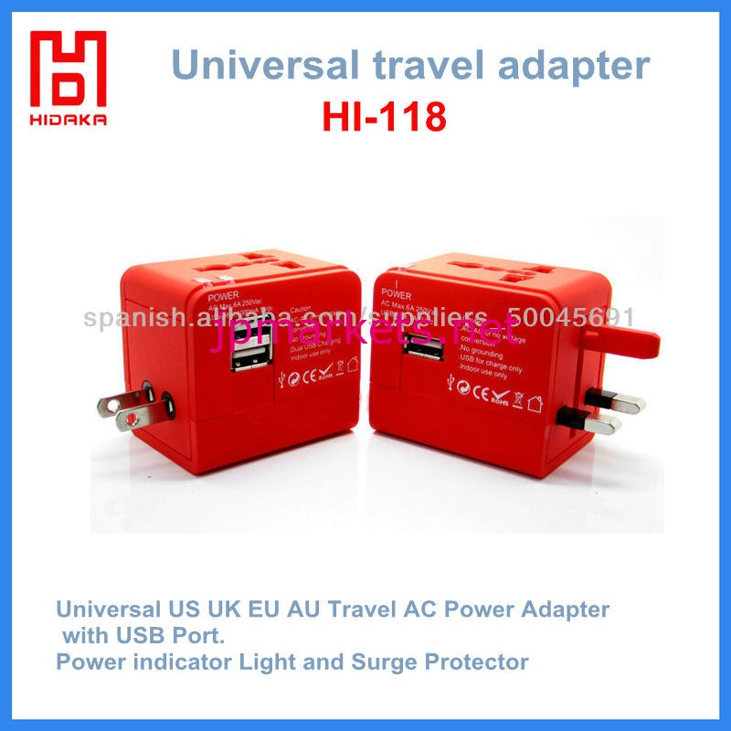 2013安いユニバーサル旅行充電器のアダプタープラグ米国/ EU /旅行のためにAU /英国問屋・仕入れ・卸・卸売り