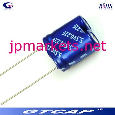 ラジアルリードコンデンサ低esrスーパーキャパシタ5.5v0.22fメーター用問屋・仕入れ・卸・卸売り