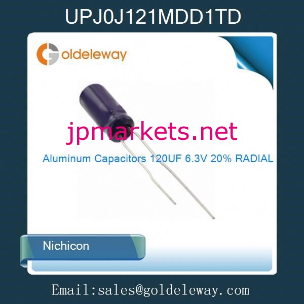 Upj0j121mdd1td120uf6.3v20％アルミコンデンサラジアル問屋・仕入れ・卸・卸売り
