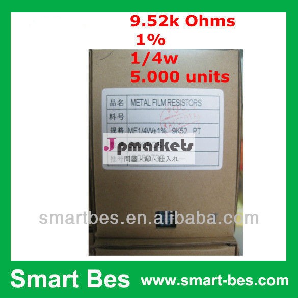 スマート- bes~優れた品質の金属フィルムresistor4.99kオーム1％1/4w5000個/unit、 低価格と良い問屋・仕入れ・卸・卸売り