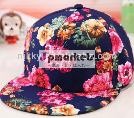 oem帽子カスタムスナップバックキャップを持つ少女のためのプリントの花、 カスタムヒップホップキャップ花が付いている問屋・仕入れ・卸・卸売り