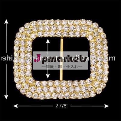 ファッションラインストーンラウンド光沢のある合金バックル問屋・仕入れ・卸・卸売り