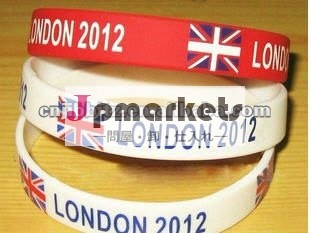 ロンドンでオリンピック大会のシリコンブレスレット:問屋・仕入れ・卸・卸売り