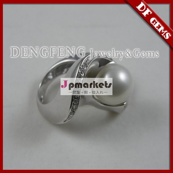 銀最新925真珠の指輪のデザイン問屋・仕入れ・卸・卸売り
