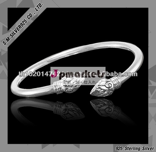 925 sterling silver lotus bangle問屋・仕入れ・卸・卸売り