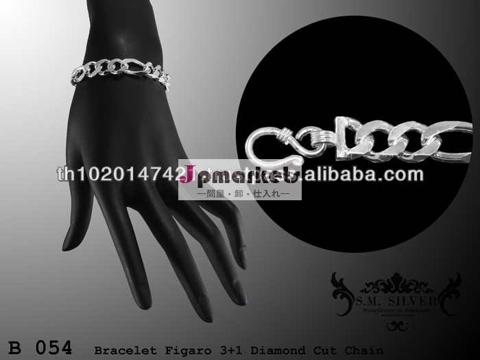 925 sterling silver figaro bracelet問屋・仕入れ・卸・卸売り