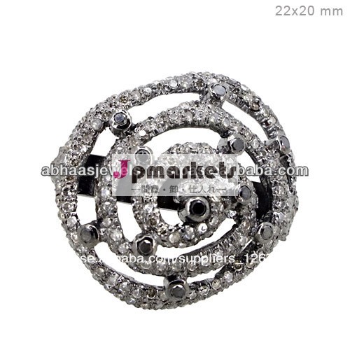 paveダイヤモンドリング、 925スターリングシルバーダイヤモンドファッションリングジュエリー、 メーカーのジュエリーサプライヤー問屋・仕入れ・卸・卸売り