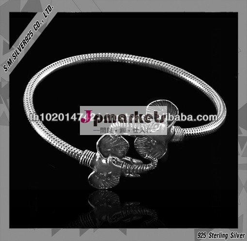 925 sterling silver bangle elephant with oxidize問屋・仕入れ・卸・卸売り