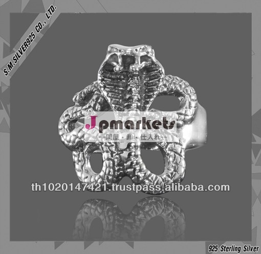 925 sterling silver snake ring with oxidize問屋・仕入れ・卸・卸売り