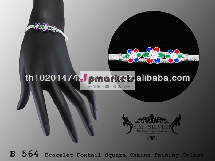 925 sterling silver bracelet painting sukothai design問屋・仕入れ・卸・卸売り