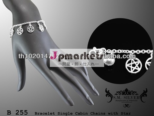 925 sterling silver Round Cable Chains with star問屋・仕入れ・卸・卸売り